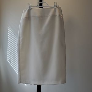 Off white lined skirt